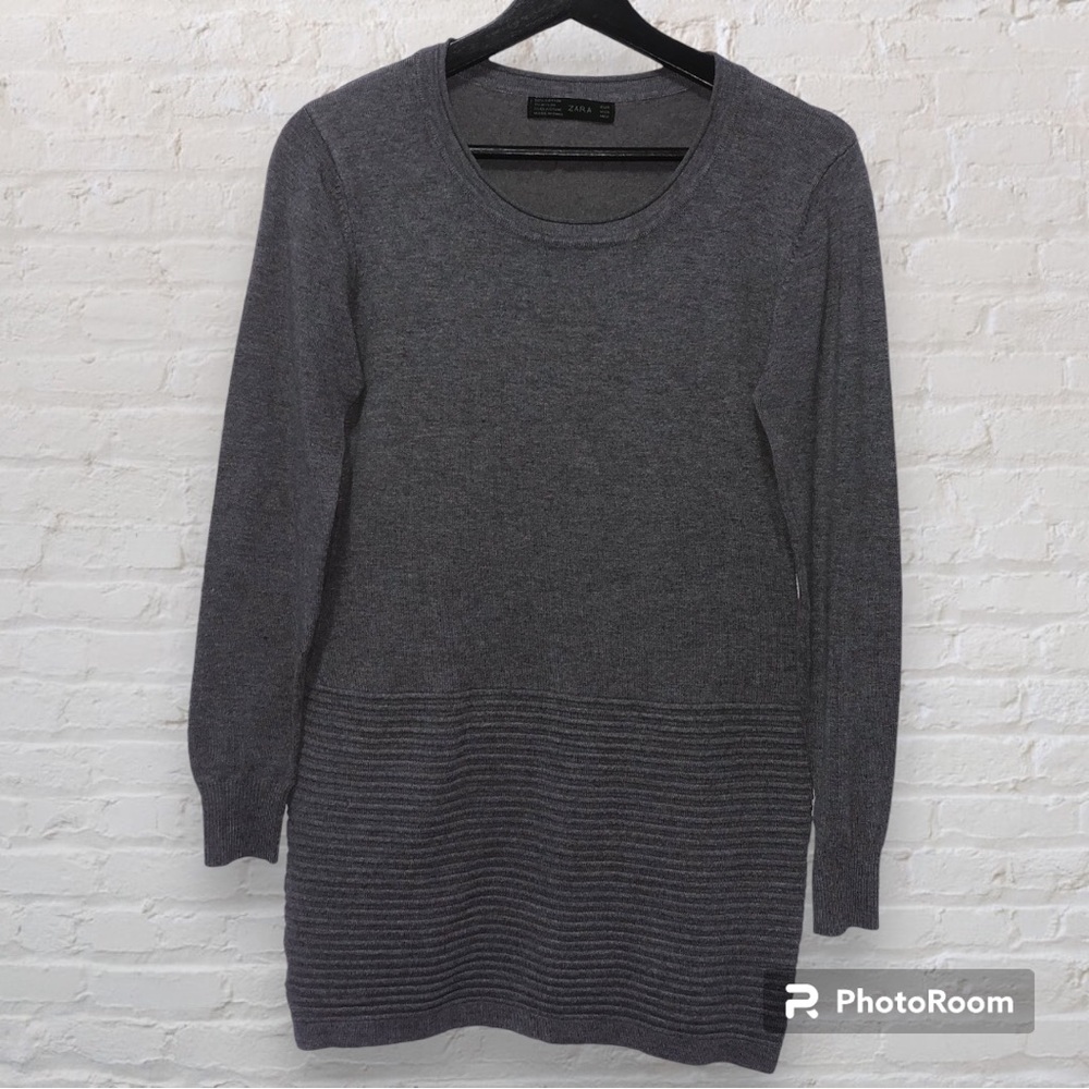 ZARA Long Sleeve Sweater Dress